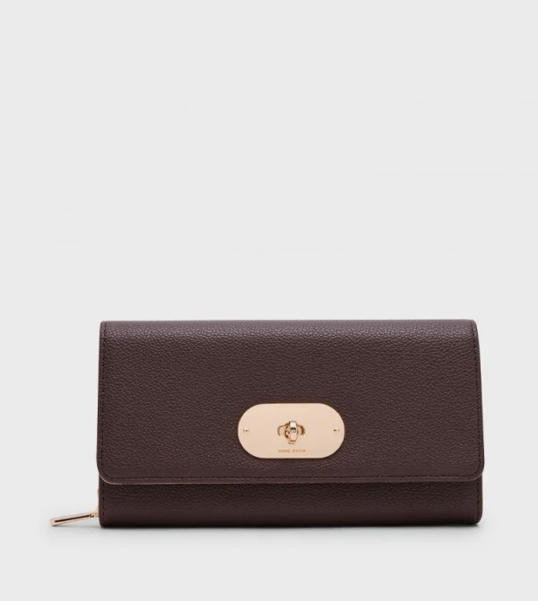 Anne Klein Twist Lock Long Wallet